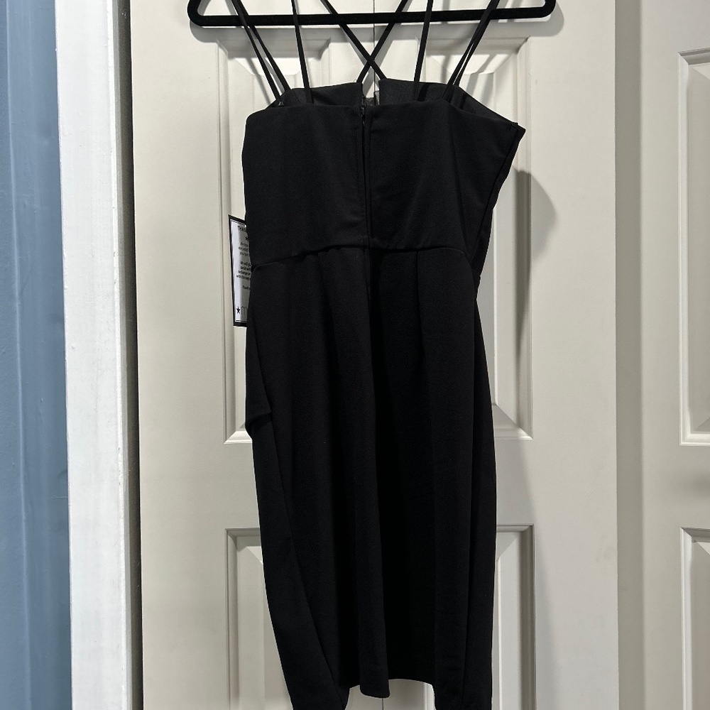 Short black evening dress